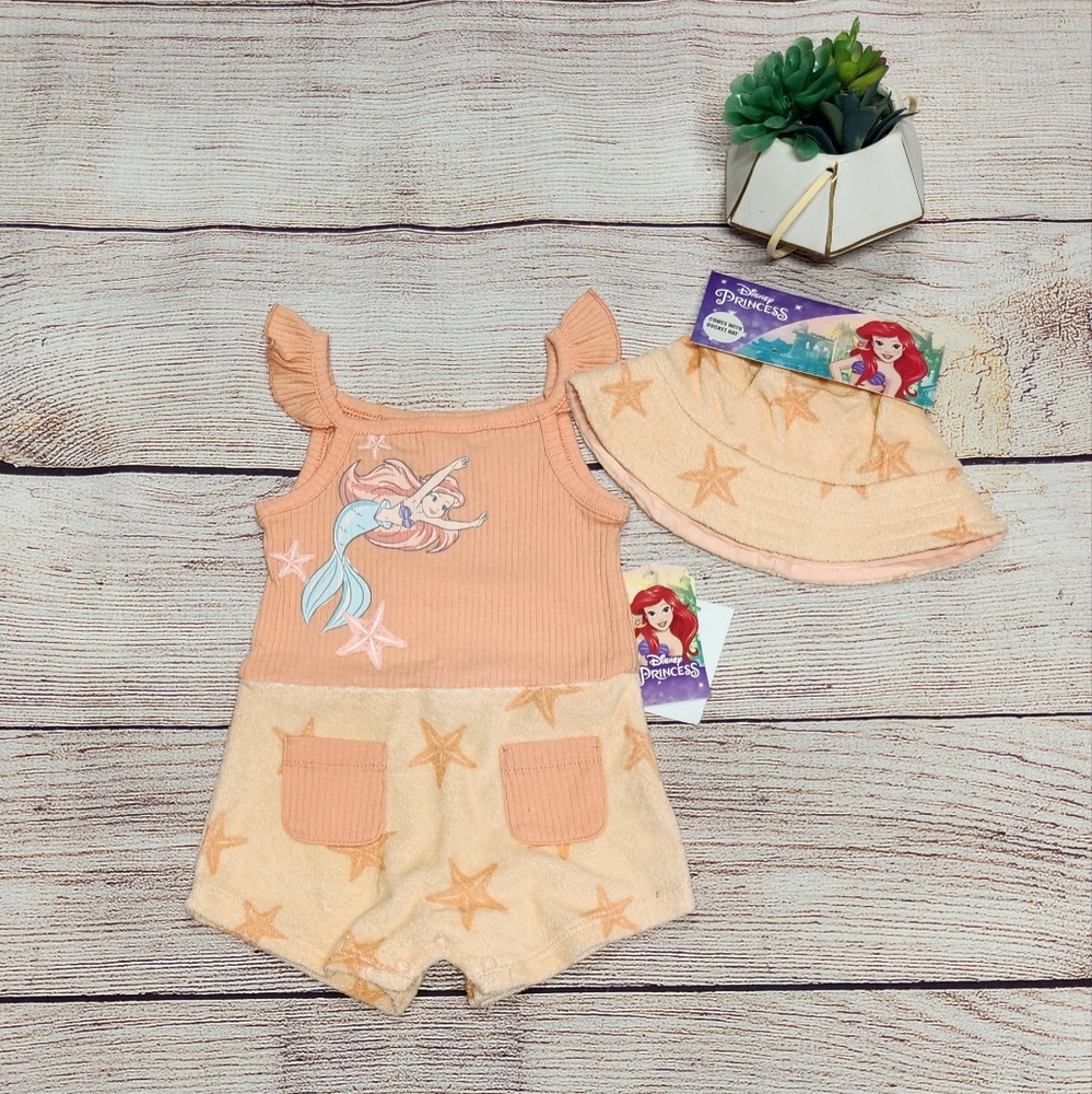 NEW!!! Toddler Girl Disney Princess romper Sz.12m